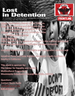 'Lost in Detention': Film and Panel Discussion