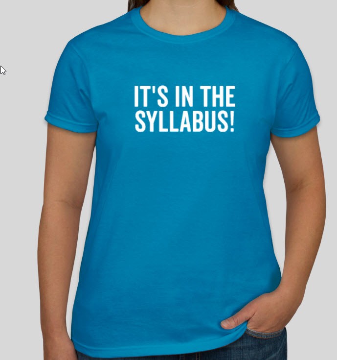 It's in the Syllabus: A Syllabus Improvement Workshop