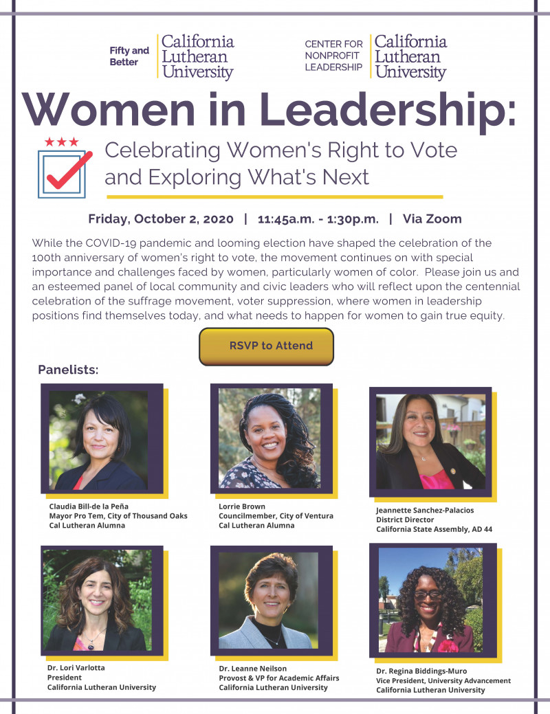Women in Leadership Panel (Zoom) | California Lutheran University