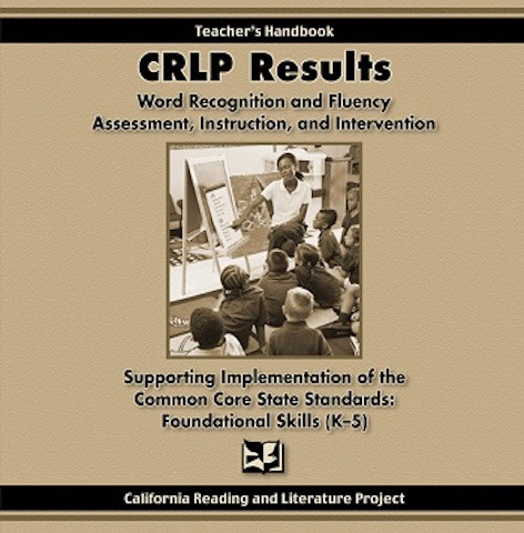 CRLP Results: Word Recognition and Fluency Institute for Rio School District Kindergarten Teachers