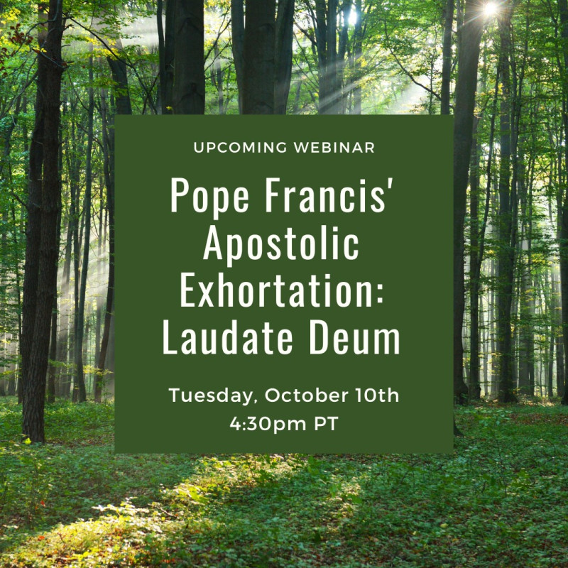 Panel Discussion for Pope Francis' October 2023 Apostolic Exhortation: Laudate Deum