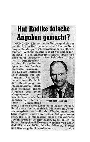 &ldquo;War Criminals in Postwar Germany's Police Forces: The 1969 Case of Border Police Officer Wilhelm Radtke&rdquo;