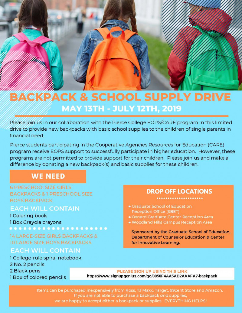 Backpack & School Supply Drive