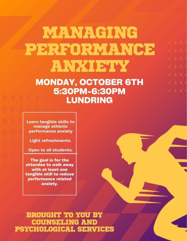 Performance Anxiety Workshop