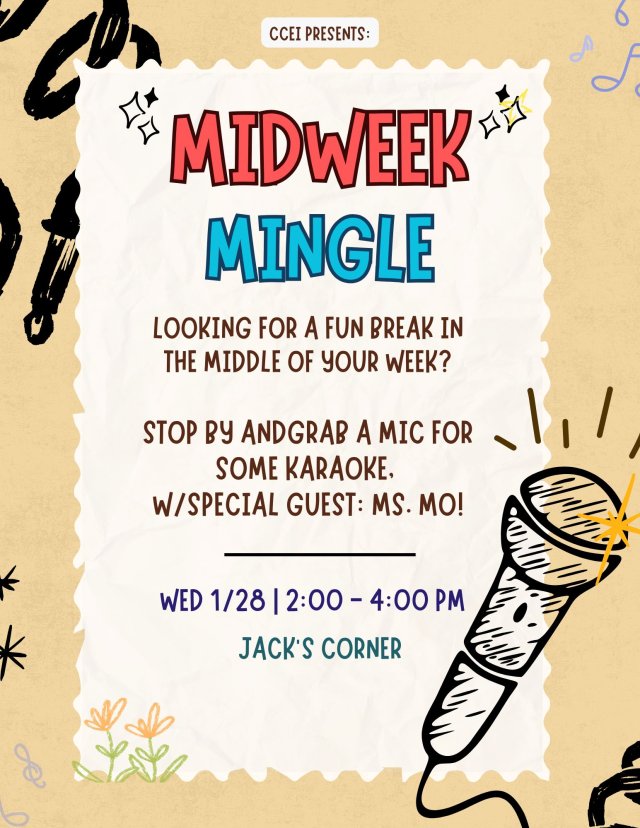 Mid-Week Mingle: Karaoke with the CCEI 