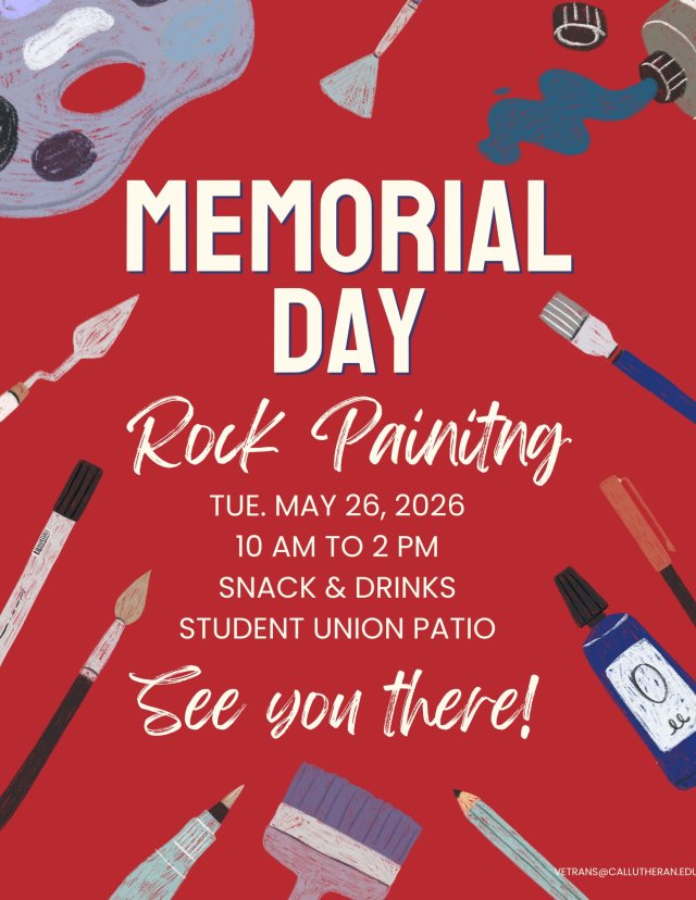 Memorial Day Rock Painting