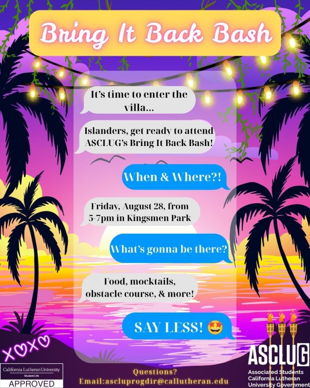 Programs Board Present: Bring it Back Bash