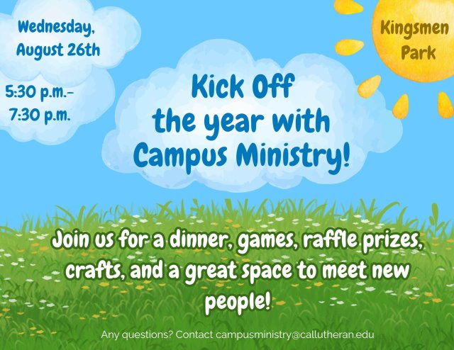 Campus Ministry Kickoff in Kingsmen