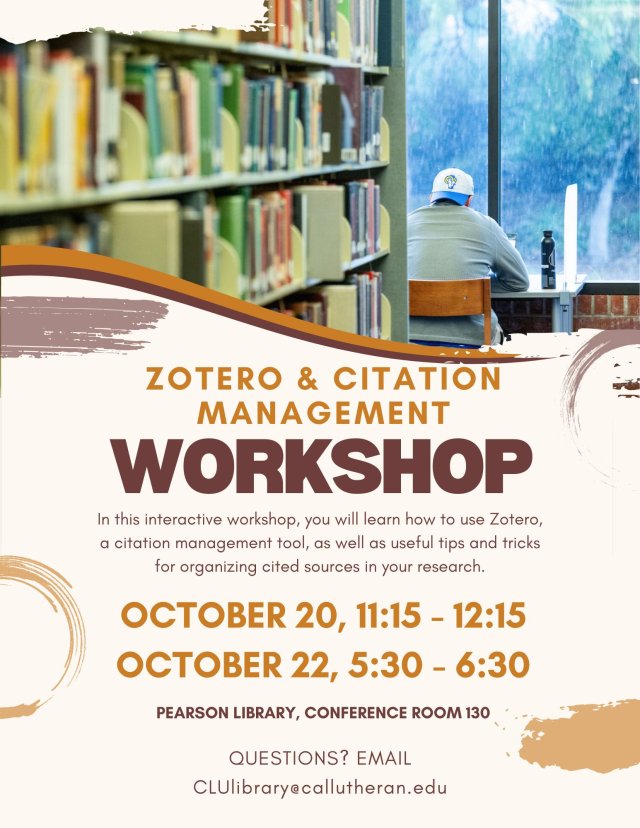 Zotero & Citation Management Workshop