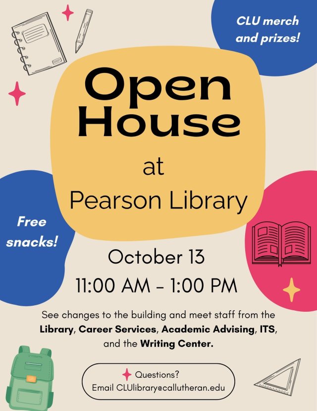 Open House at Pearson Library