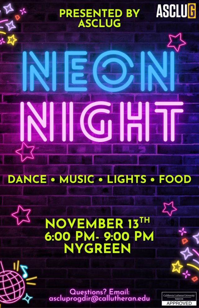 Programs Board Presents: Neon Nights