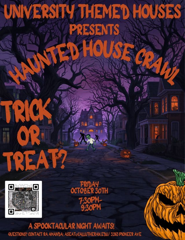 University Themed Houses present Haunted House Crawl