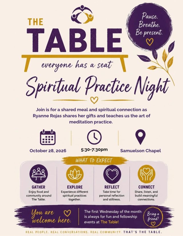 The Table: Spiritual Practice Night