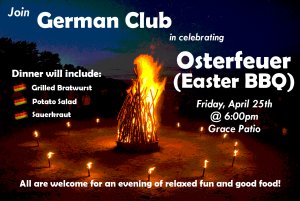 German Club's Osterfeuer/Easter BBQ