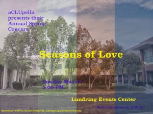 Seasons of Love aCLUpella Concert