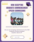 Now Accepting Graduate Commencement Speech Submissions!