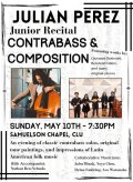 Julian Perez, Junior Recital: Contrabass & Composition