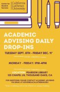 Academic Advising: Daily Drop-Ins