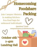 Homecoming Foodshare Packing