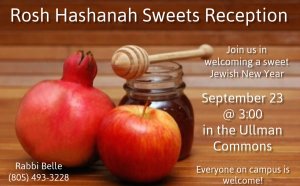 Rosh Hashanah Sweets Reception