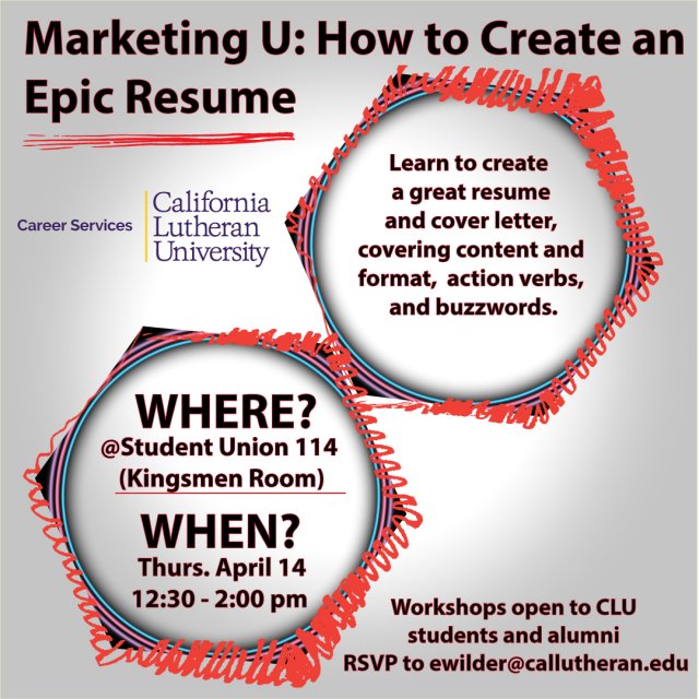 Marketing U: How to Create an Epic Resume