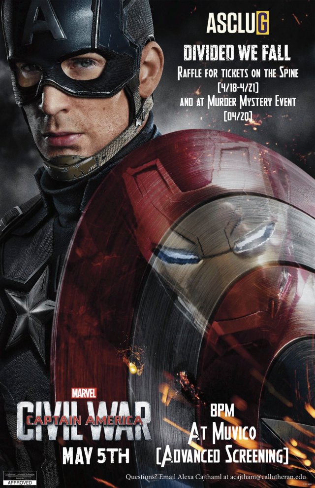 Captain America: Civil War - Ticket Raffle!