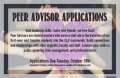 Peer Advisor Applications