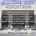Nordstrom On Campus Recruiting Table