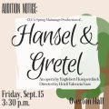 Hansel and Gretel Auditions