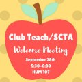 Club Teach/SCTA Welcome Meeting