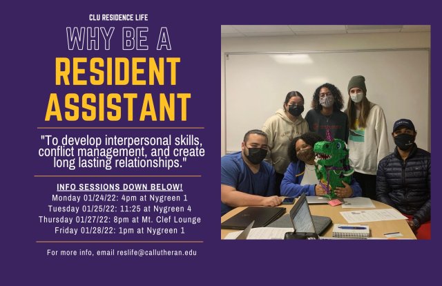 Resident Assistant Selection Process Interest Session 