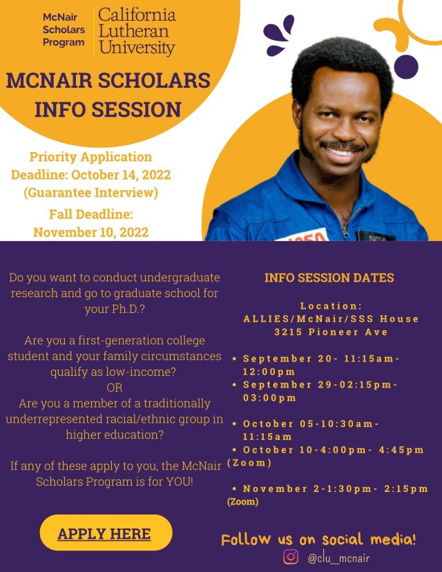 McNair Scholars Info Session