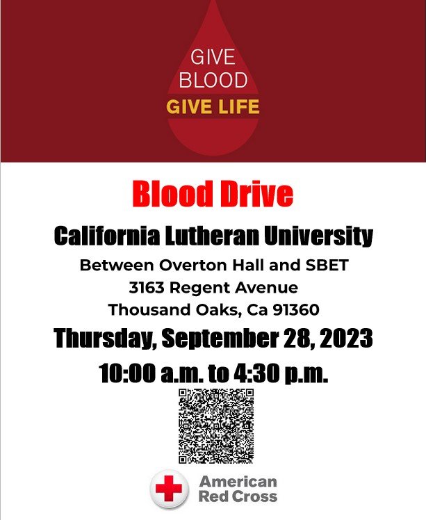 Blood Drive at CLU with The American Red Cross