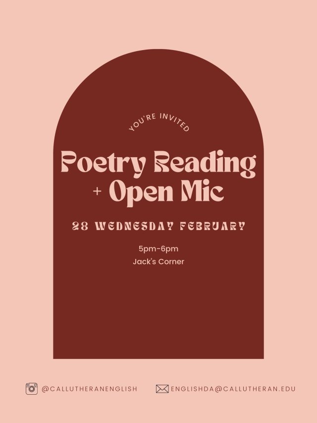 February Poetry Reading and Open Mic