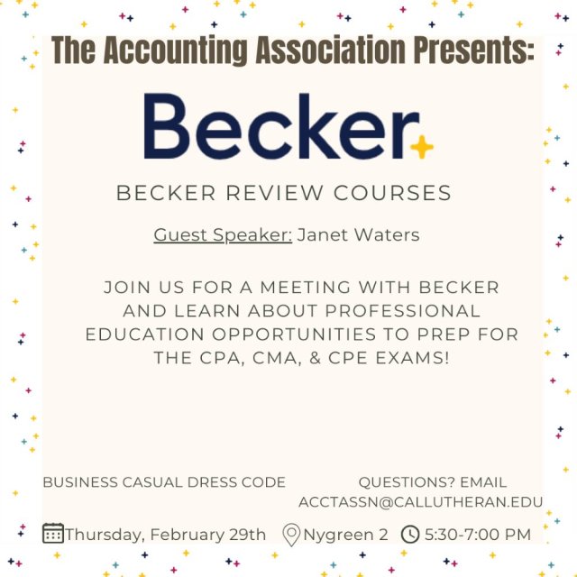 Accounting Association Event: Meet with Becker