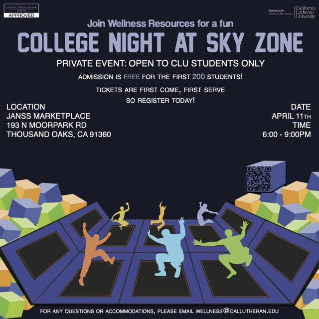 CLU College Night at Sky Zone