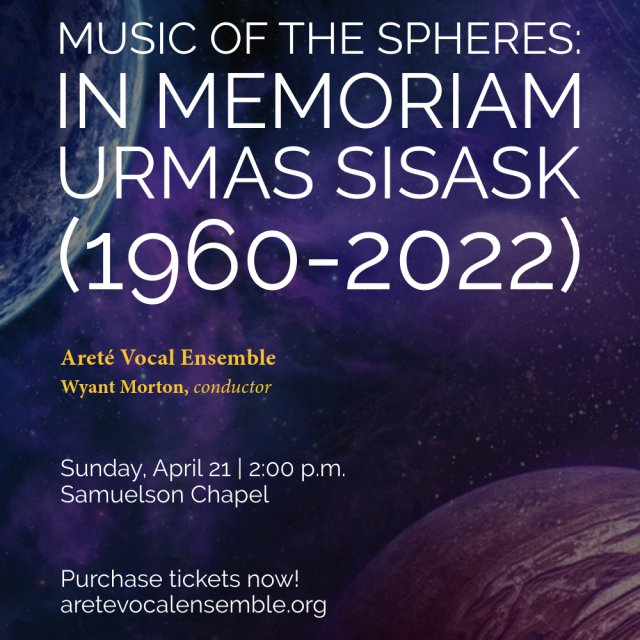 Music of the Spheres: In Memoriam Urmas Sisask (1960-2022)