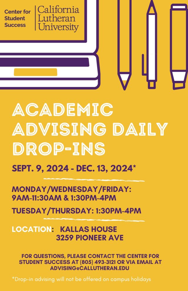 Academic Advising Daily Drop-Ins