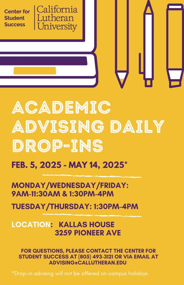 Academic Advising Daily Drop-Ins