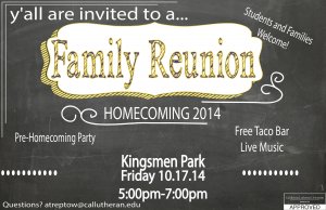 Student Life Presents a Homecoming Family Reunion