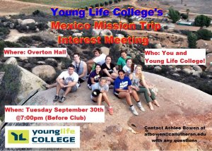 Young Life College's MEXICO MISSION TRIP Interest Meeting