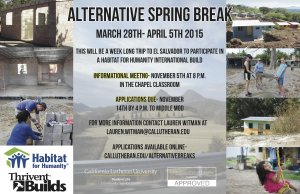 Alternative Spring Break INFO MEETING