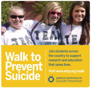 American Foundation for Suicide Prevention Walk 