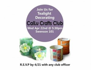 CalLu Crafts Club Meeting