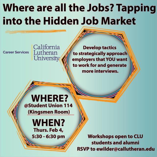 Where are all the Jobs?  Tapping into the Hidden Job Market