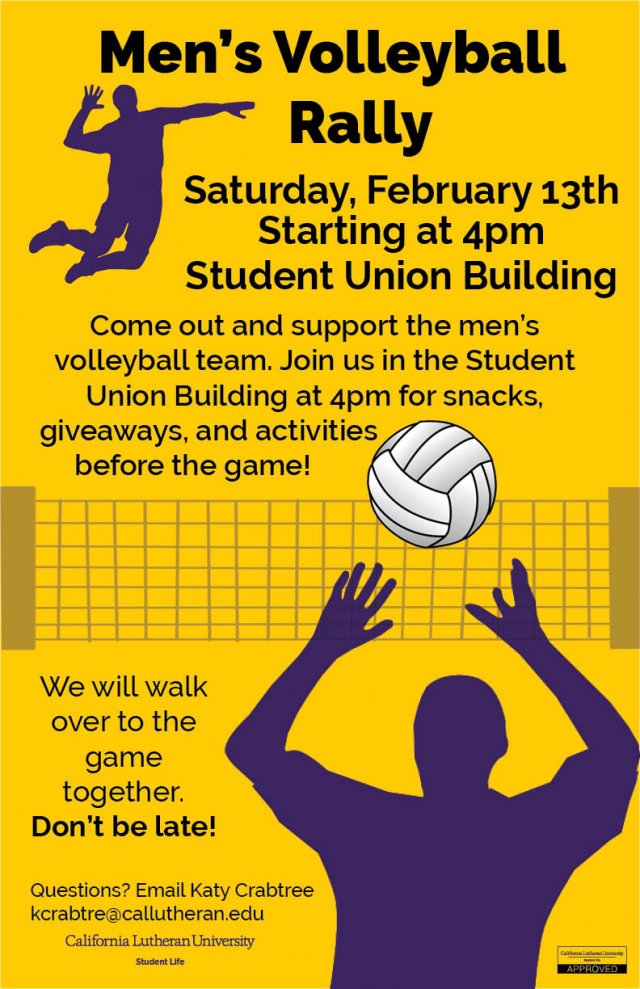 Men's Volleyball Rally