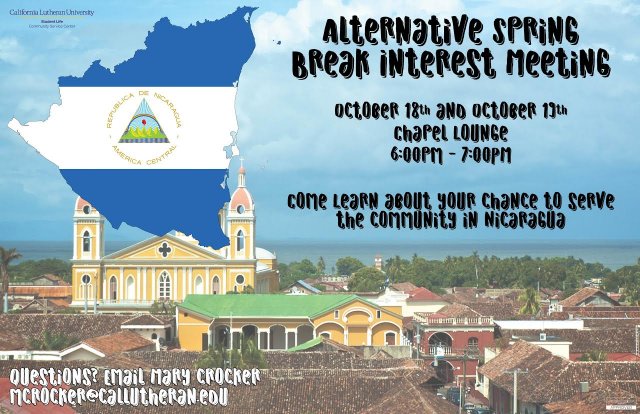 Alternative Spring Break Interest Session