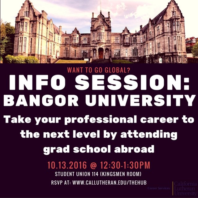 Bangor University Info Session
