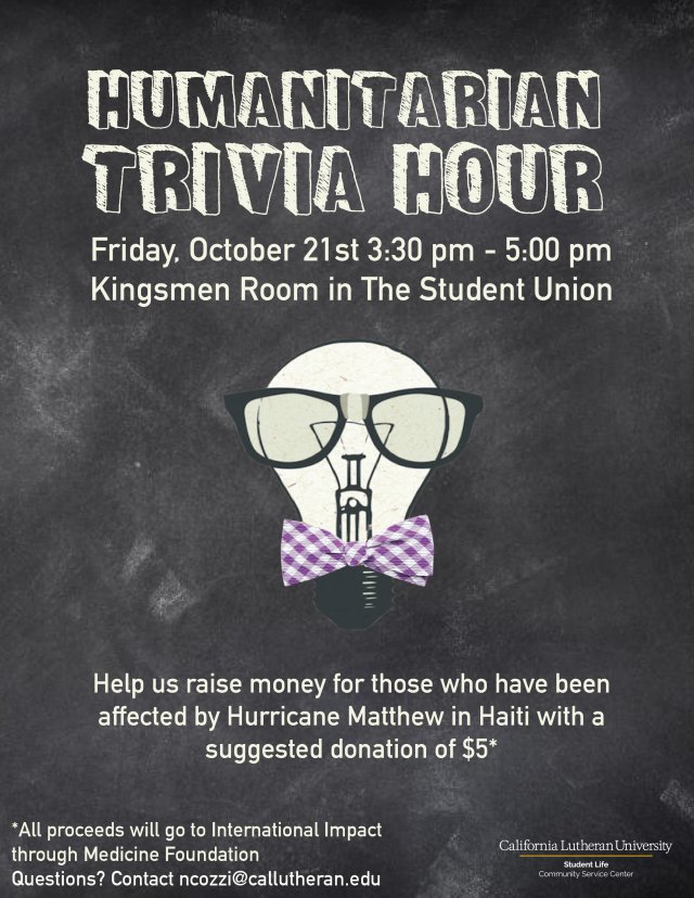 Humanitarian Trivia Hour