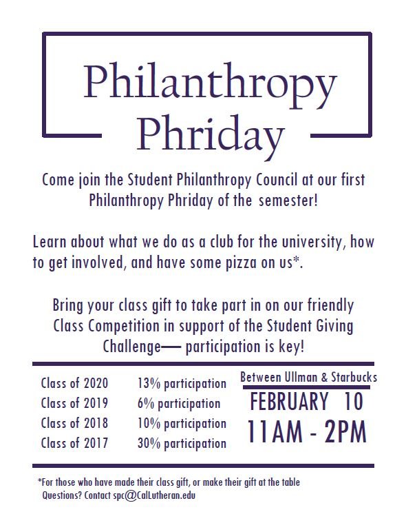 Philanthropy Phriday